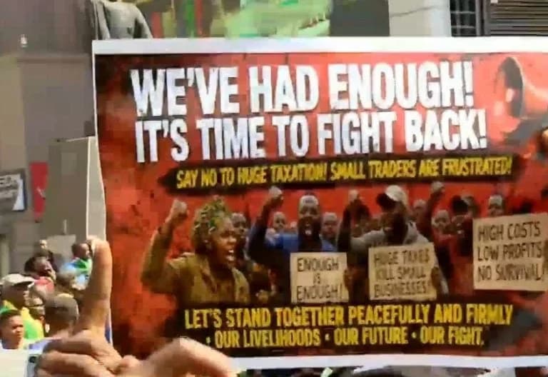 Nairobi Small-Scale Traders Protest Rising Import Costs and KRA Valuation Changes
